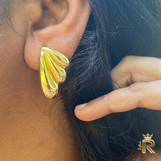 Butterfly style 18K Gold, Rich design, Summer design, Professional, Office style earring, Graduation Gift