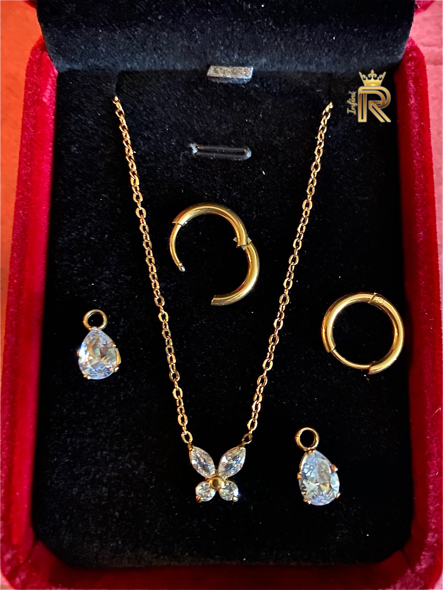 18K Gold Butterfly Pendant Necklace | American Diamond Dainty Charm | Symbol of Transformation & Luck | Gift for Her