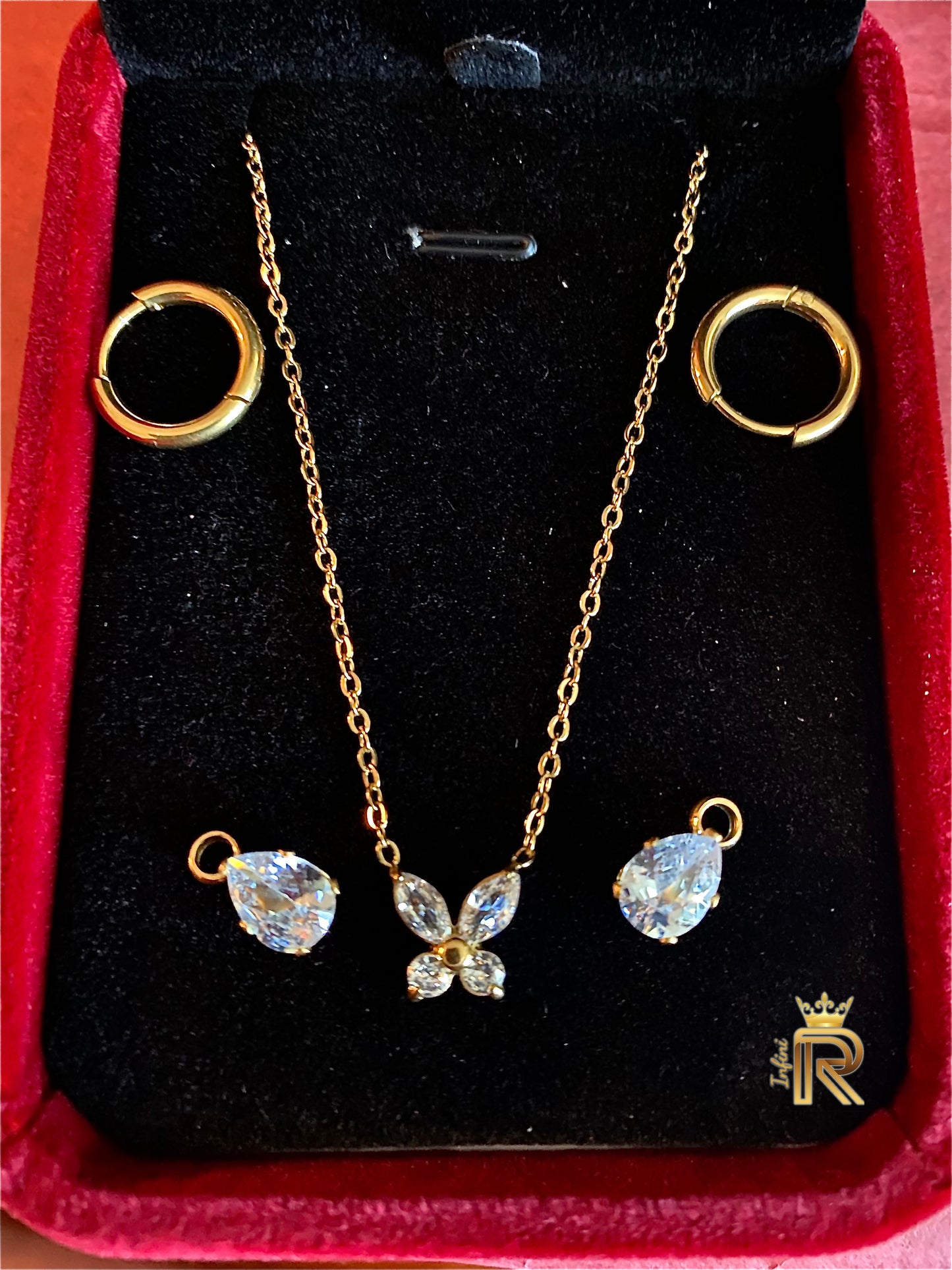 18K Gold Butterfly Pendant Necklace | American Diamond Dainty Charm | Symbol of Transformation & Luck | Gift for Her