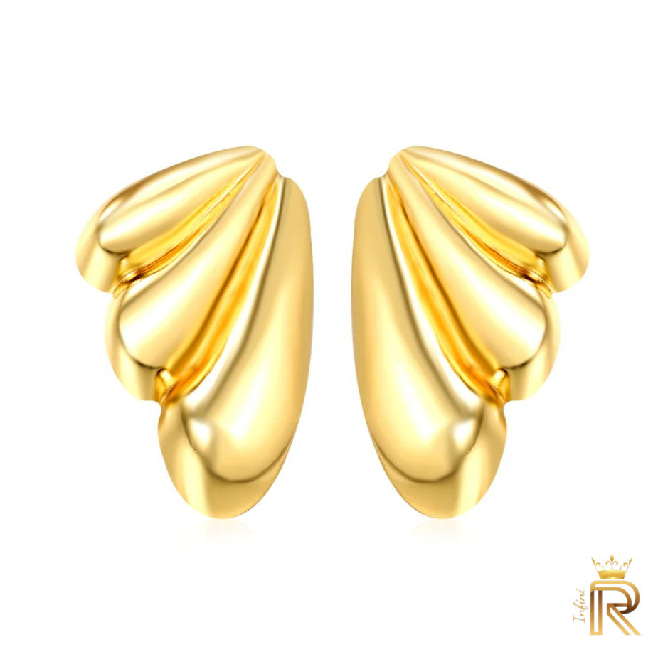 Butterfly style 18K Gold, Rich design, Summer design, Professional, Office style earring, Graduation Gift