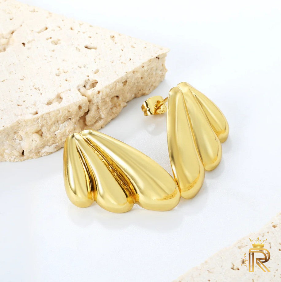 Butterfly style 18K Gold, Rich design, Summer design, Professional, Office style earring, Graduation Gift