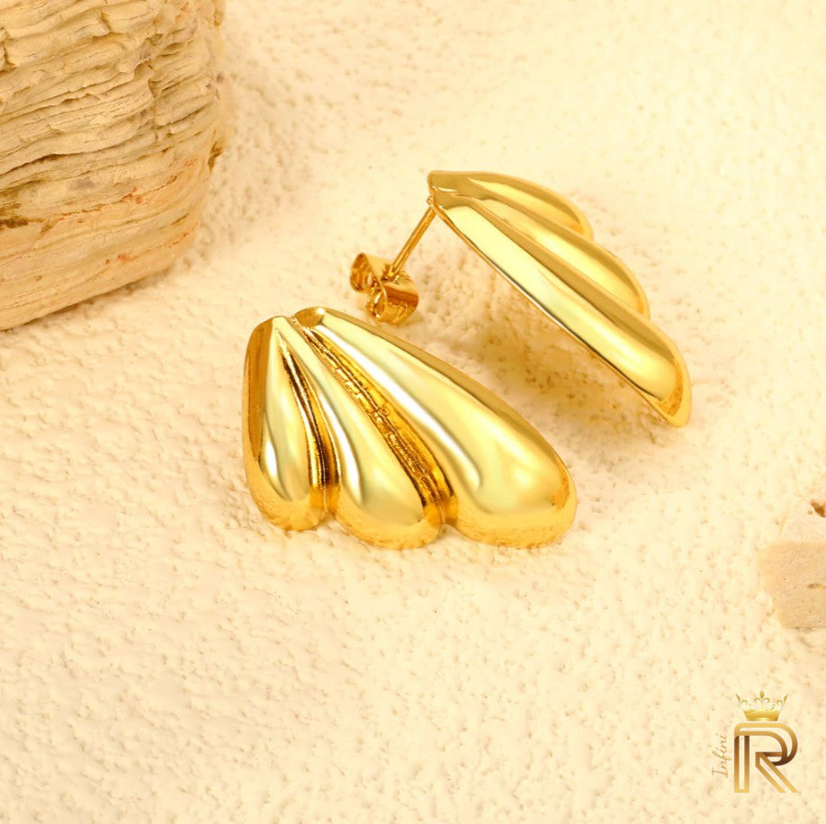 Butterfly style 18K Gold, Rich design, Summer design, Professional, Office style earring, Graduation Gift
