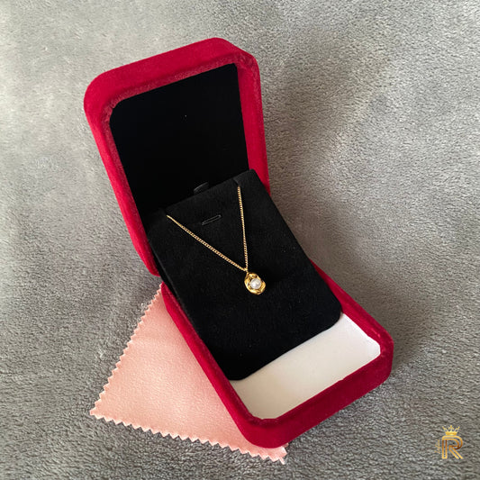 18K Gold Premium Exclusive Gift, Minimalist Freshwater Baroque pearl, Dainty Pearl Necklace